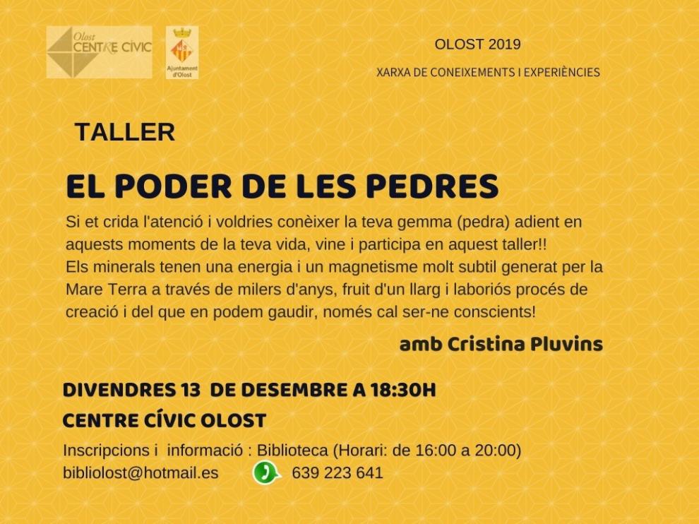 Taller per aprendre a conèixer el poder de les pedres